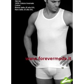 3 Canottiere uomo Fragi Ever a spalla larga in caldo cotone invernale 2