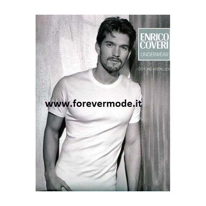 3 T-shirt uomo Coveri manica corta a girocollo in caldo cotone felpato invernale
