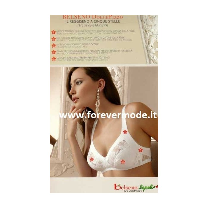 Reggiseno donna Lepel in pizzo senza ferretto non imbottito