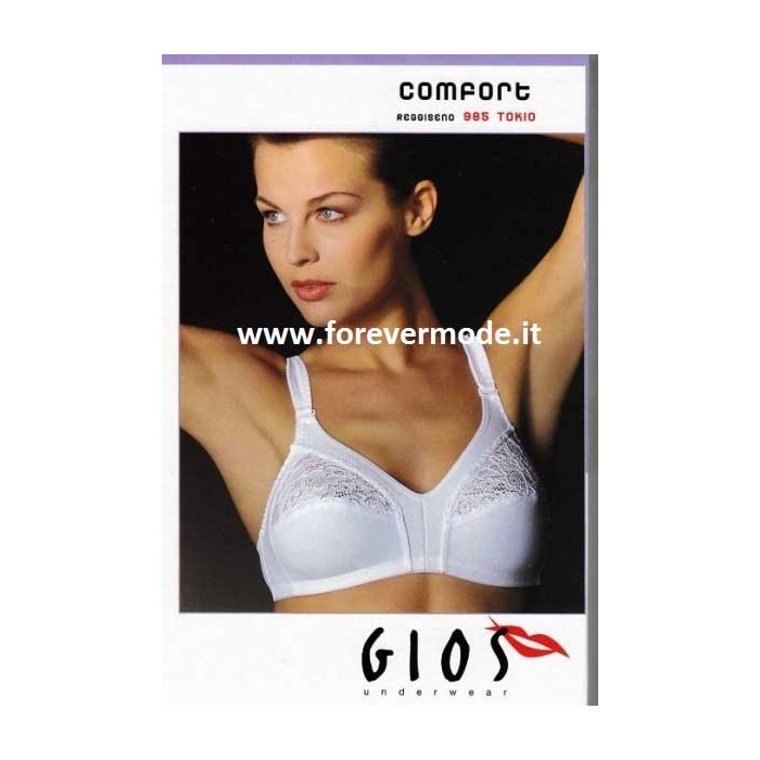 Reggiseno donna Gios senza ferretto in microfibra con coppe e spalline foderate