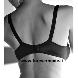 Reggiseno donna Gios con ferretto e non imbottito in microfibra e pizzo 2