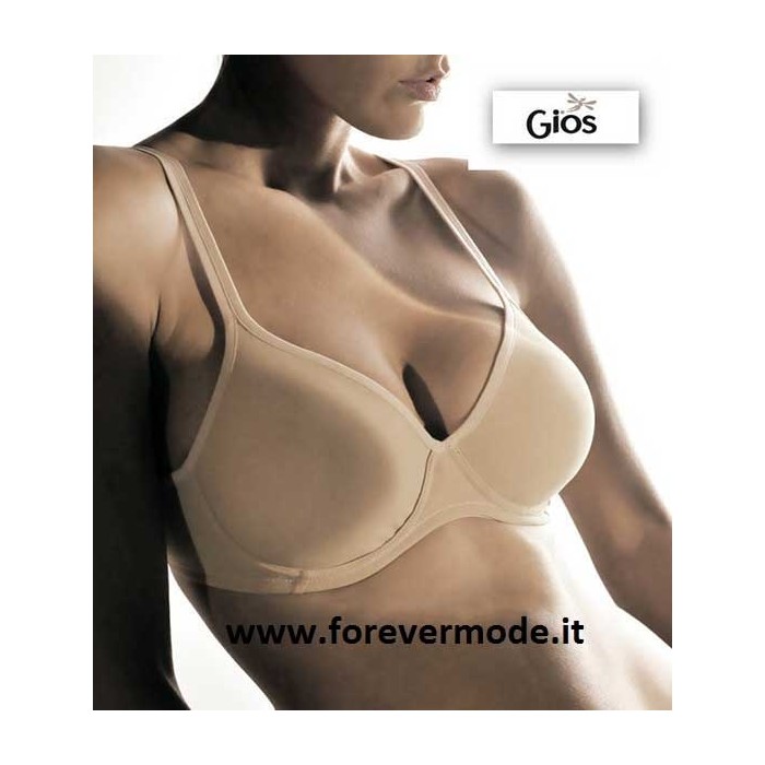 Reggiseno donna Gios con ferretto in microfibra traspirante senza imbottitura