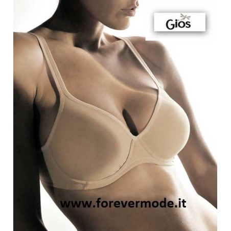 Reggiseno donna Gios con ferretto in microfibra traspirante senza imbottitura