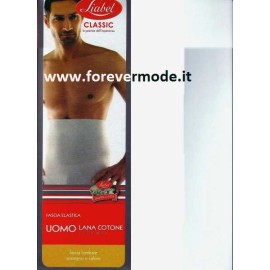 Pancera fascia elastica Liabel unisex, lana cotone invernale