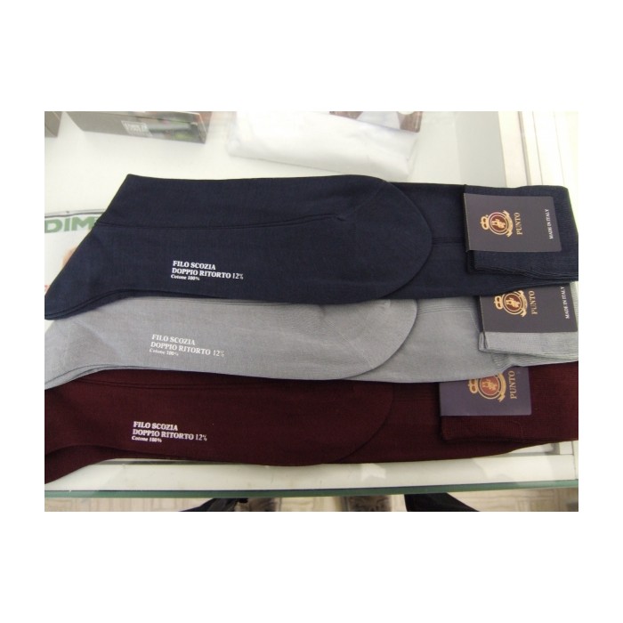 Calza uomo Punto Eminence lungo in filo di scozia elegante