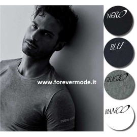 3 T-shirt uomo Coveri senza maniche con scollo a V in cotone elasticizzato 2