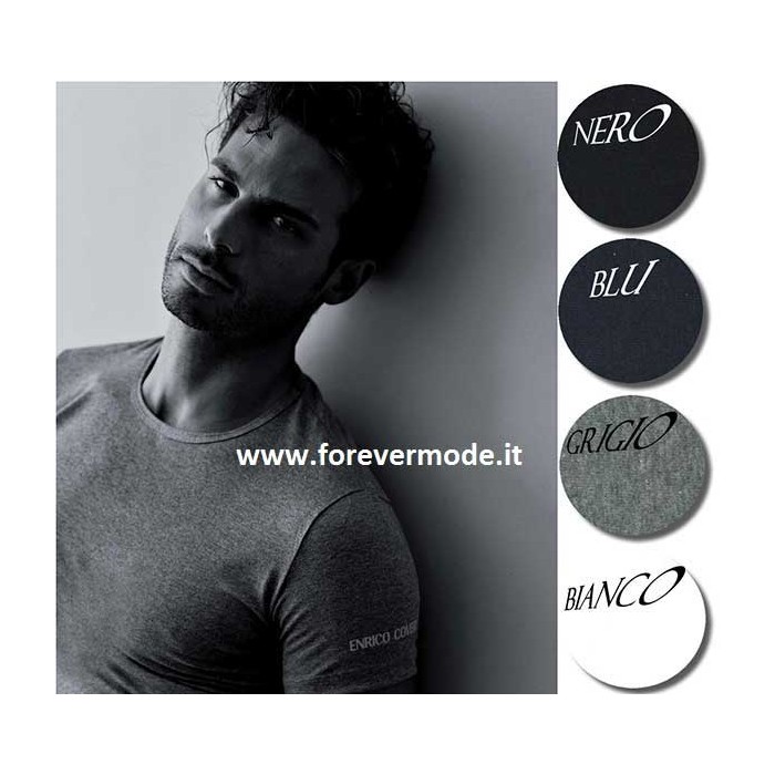 3 T-shirt uomo Coveri senza maniche con scollo a V in cotone elasticizzato