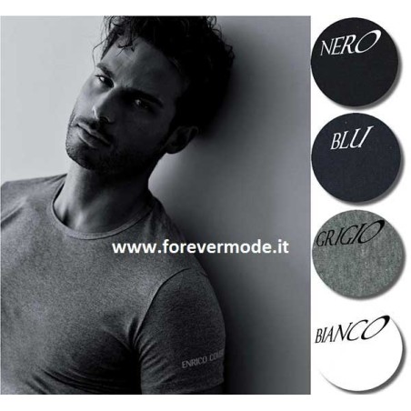 3 T-shirt uomo Coveri senza maniche con scollo a V in cotone elasticizzato