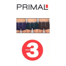 3 Boxer uomo Primal in cotone elasticizzato con bande ed elastico loggato 2
