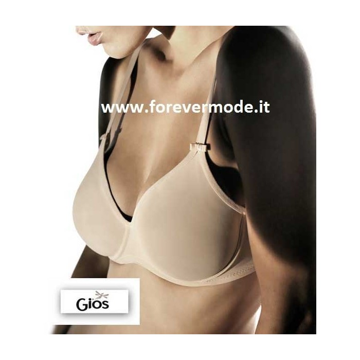 Reggiseno donna Gios senza ferretto non imbottito in microfibra traspirante