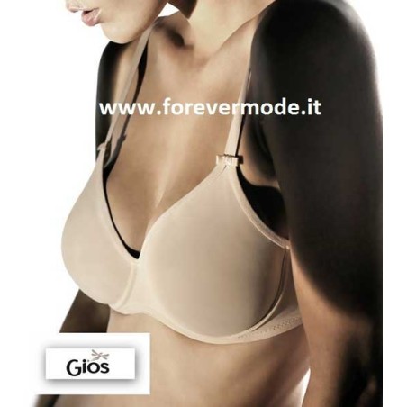 Reggiseno donna Gios senza ferretto non imbottito in microfibra traspirante