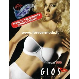 Reggiseno donna Gios fascia con ferretto non imbottito in microfibra traspirante 2