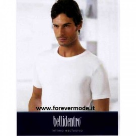 3 T-shirt uomo Bellidentro manica corta a girocollo con cotone sulla pelle e lana fuori