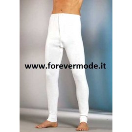 Mutanda uomo Gicipi con gamba lunga in caldo misto lana con apertura a bottoni