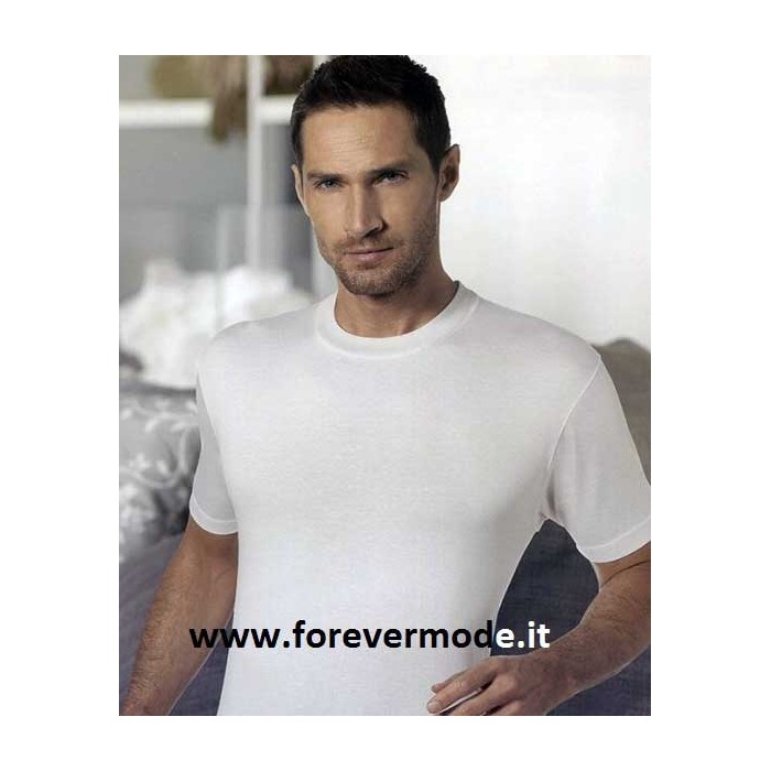 3 T-Shirt uomo Nottingham manica corta a girocollo in cotone mercerizzato