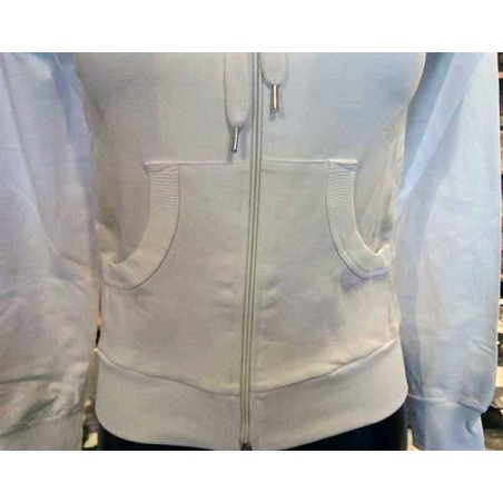 Felpa donna Angel Devil con stampa logo tasche e cappuccio