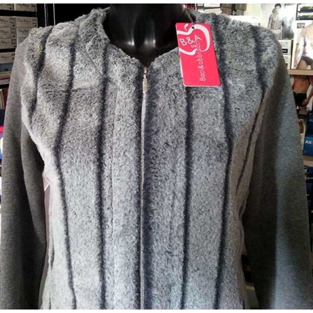 Felpa donna Baci & Abbracci con pelliccia, maniche in felpa