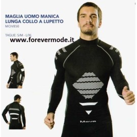 Maglia uomo Move Sportswear lupetto manica lunga tessuto tecnico
