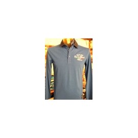 Polo uomo Baci & Abbracci con stampa logo frontale e sul collo 2