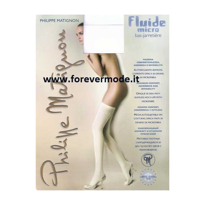 Autoreggente donna Matignon Fluide Micro, coprente in microfibra