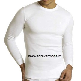 T-Shirt uomo Axiom manica lunga a girocollo in cotone caldo felpato invernale