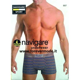 3 Boxer uomo Navigare in cotone con motivo a righe tinto in filo