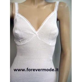 3 Canottiere donna Gicipi a spalla stretta in cotone con forma del seno