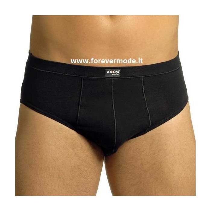 3 Slip da uomo Axiom in cotone elasticizzato con elastico interno e logo cucito