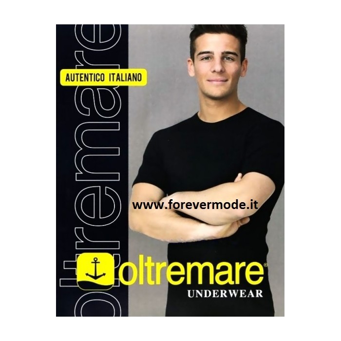 4 T-shirt uomo Oltremare girocollo in cotone modal bielastico