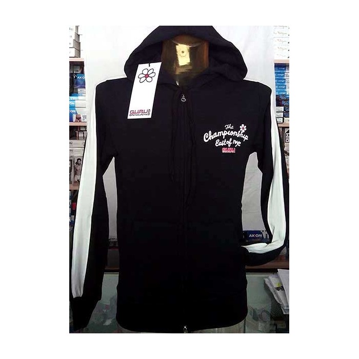 Felpa uomo Guru con logo stampato, riga sulla manica a contrasto