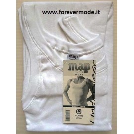 Canottiera uomo Map, Daega o Henri a spalla stretta in puro cotone a costina aderente 2