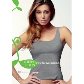 Canottiera donna Jadea spalla larga in cotone elasticizzato 2