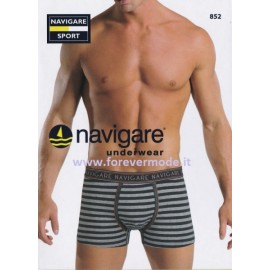 3 Boxer uomo Navigare in cotone a righe con elastico logo