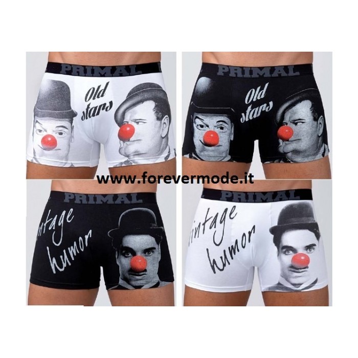 2 Boxer uomo Primal in cotone fantasia ed elastico logato