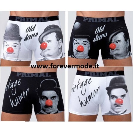 2 Boxer uomo Primal in cotone fantasia ed elastico logato