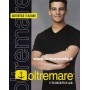 4 T-shirt uomo Oltremare scollo V in puro cotone non aderente