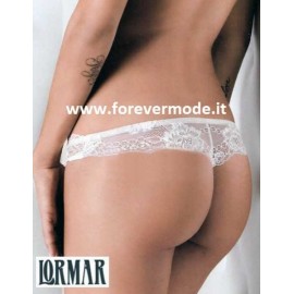 Slip perizoma donna Lormar tutto in morbido pizzo e micro tulle