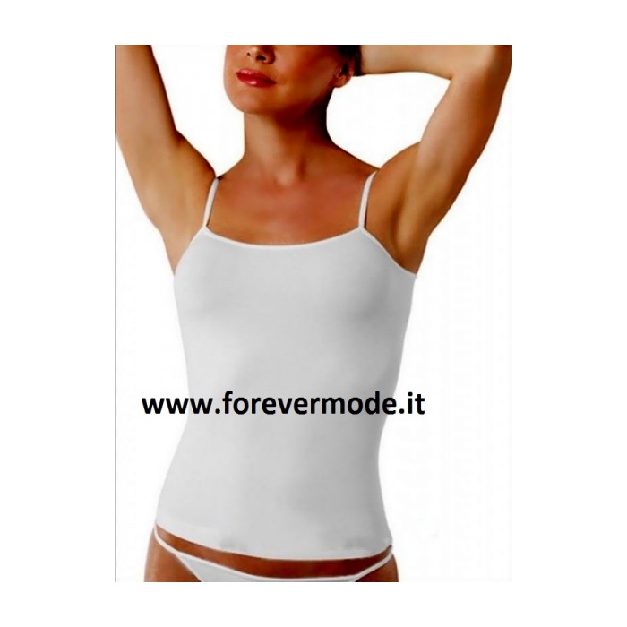 3 Canottiere donna Intimidea a spalla stretta in microfibra senza cuciture