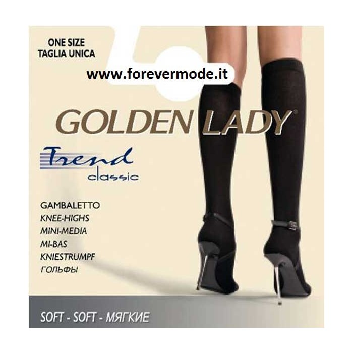 3 Paia Gambaletti donna Golden Lady Trend caldi, bordo comfort