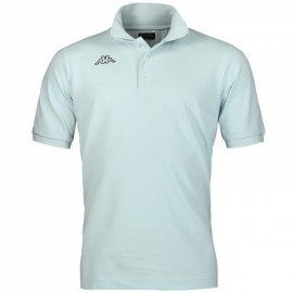 Polo uomo Kappa in cotone piquet con logo ricamato frontale