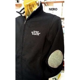 Felpa uomo Baci & Abbracci con logo ricamato e toppe sui gomiti 2