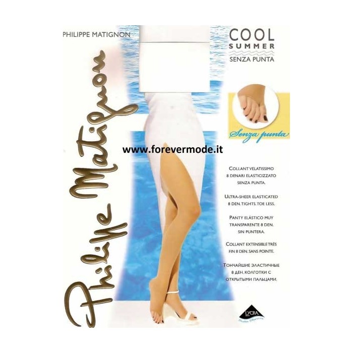 Collant donna Matignon estivo, Cool Summer senza punta del piede