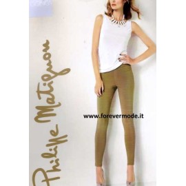 Leggings pantalone donna Matignon leggero, tasche vere sul retro