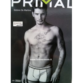 3 Boxer uomo Primal in cotone con bande ed elastico loggato