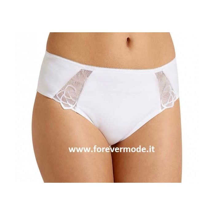 Slip donna Triumph Flower Passione Tai con inserti in pizzo