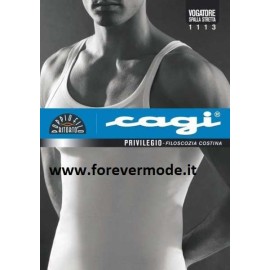 Canottiera vogatore uomo Cagi spalla stretta in filoscozia