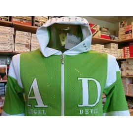 Giubbotto uomo Angel Devil, tessuto retato con logo ricamato