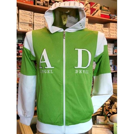 Giubbotto uomo Angel Devil, tessuto retato con logo ricamato