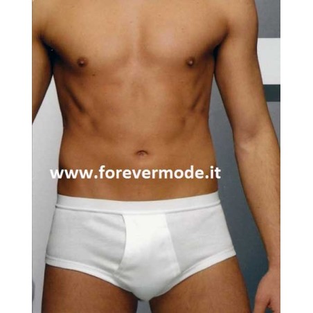 3 Slip uomo Fragi midi in cotone mercerizzato con apertura frontale