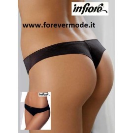 Slip brasiliana donna Infiore in cotone con bordi piatti comfort 2
